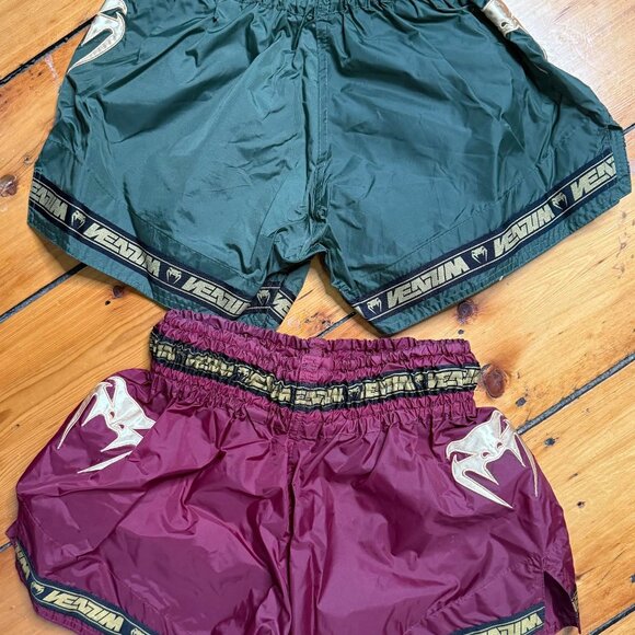 2 pair Venum Parachute Muay Thai shorts size Medium UFC Medium adjustable band - Picture 3 of 5